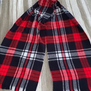 Cashmere feel plaid scarf